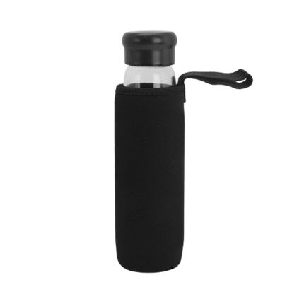 Loxo Glass Bottle with Sleeve