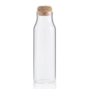 Glass Water Bottle With Cork Lid Business Gifting