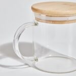Bamboo Lid Glass Mug