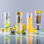 Clear Glass Water Bottle