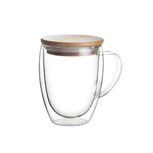 Eco-Friendly Double Wall Glass Mug