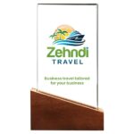 Wooden and Crystal Award Gift