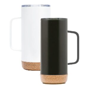 Tumena - Duble Wall Cork Mug with Cork Base and Handle