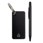 Aluminium pen and keychain set for sustainable corporate gifts