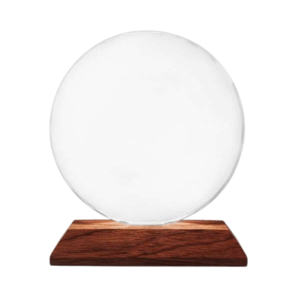 Bungus - Crystal Glass and Wooden Trophy