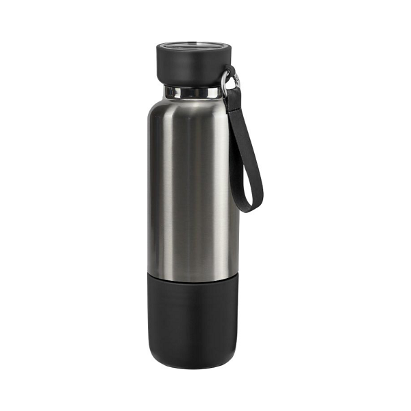 Imbibe - Double Wall Stainless Steel Bottle with Cup and Lanyard 1 Imbibe Double Wall Stainless Steel Bottle with Cup and Lanyard 1