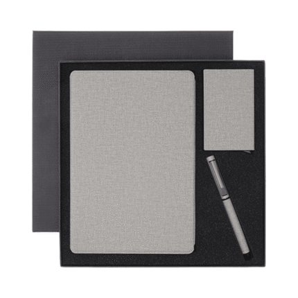 Raflora - Sustainable Gift Set with Refillable Notebook, Pen and Cardholder
