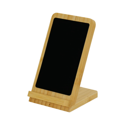 Simtang 15W Bamboo and Recycled Phone Stand Wireless Charger 1