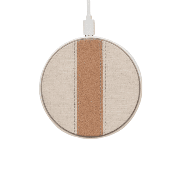 cotka-eco-friendly-tech-gadget-dubai Cotton and cork wireless charger