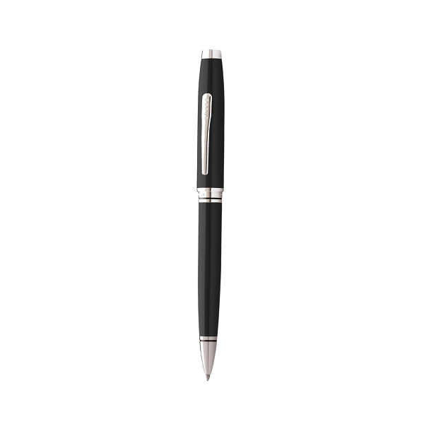refined-professional-desk-pen-black-silver Timeless executive polished black pen