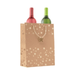 Festive kraft paper bag for holiday gifts