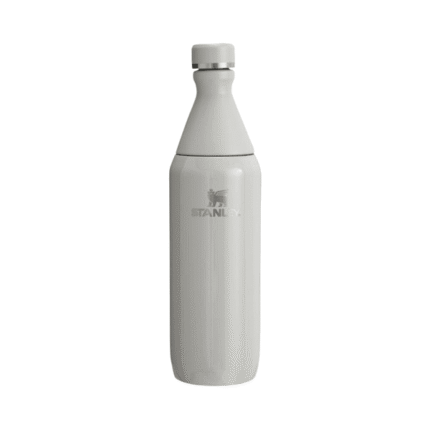 Durable recycled steel slim water bottle with vacuum seal