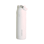 Flip straw portable water bottle
