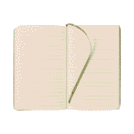Hardcover details of tea-cork notebook