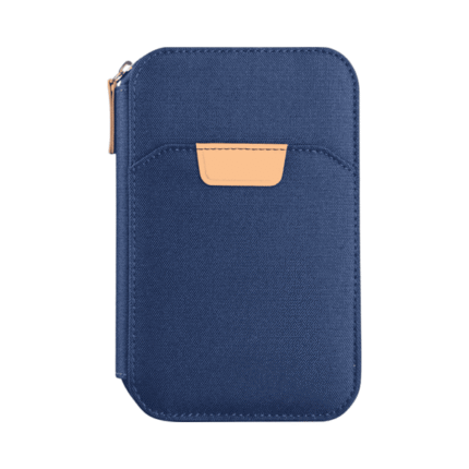 Sustainable RPET Travel Wallet with Zipper Closure