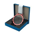 Employee recognition award glass medal