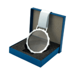 Crystal glass medal metal frame