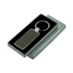 Sheen silver metal corporate keychain