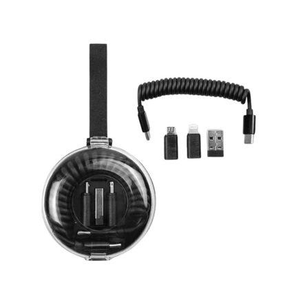 Durable coiled cable with stylish design