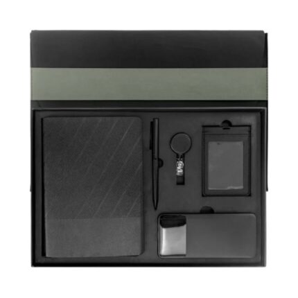 Premium office gift set with powerbank and notebook