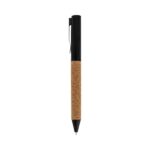 Metal pen with cork barrel and box