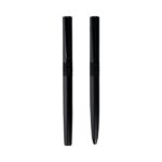 Sleekio black metal pen set in slide gift box