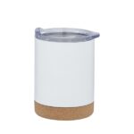 Premium vacuum mug with natural cork base