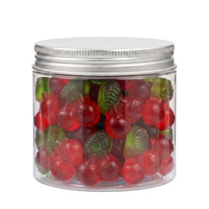 Flavored jellies in a 125g jar with fruity flavors