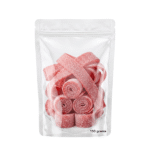 Soft and chewy fruit jelly candies